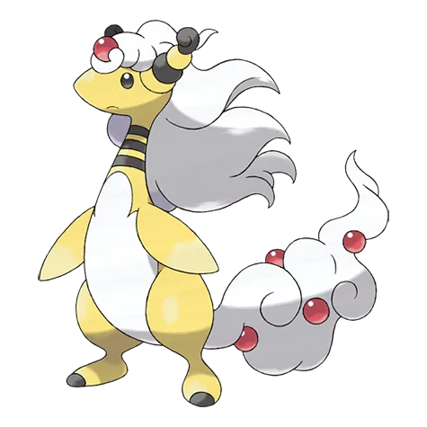 Mega Ampharos Illustrazione ufficiale di 