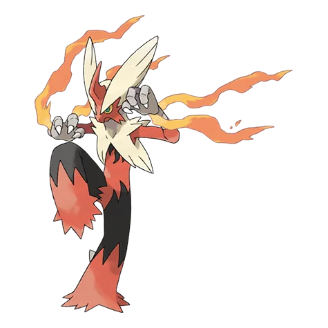 Mega Blaziken  offizielles Artwork