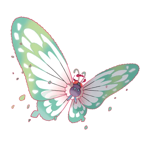 Gigantamax Butterfree Illustration officielle de 