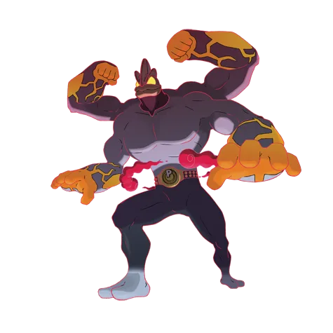 Gigantamax Machamp  offizielles Artwork