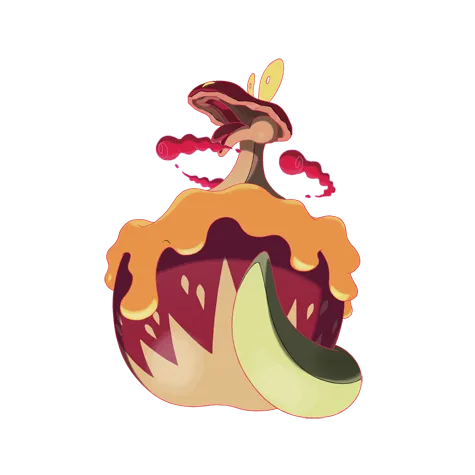 Gigantamax Flapple Illustrazione ufficiale di 