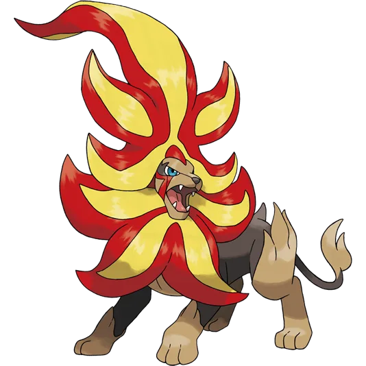 Mega Pyroar  official artwork