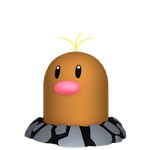 Alolan Diglett  official artwork