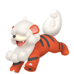 Hisuian Growlithe  official artwork