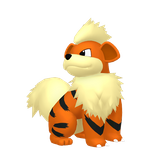 Growlithe game sprite