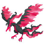 Galarian Moltres  official artwork