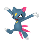 Sneasel Ilustración oficial de 