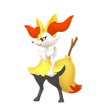 Braixen game sprite