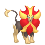 Pyroar game sprite