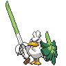 Sirfetch'd game sprite